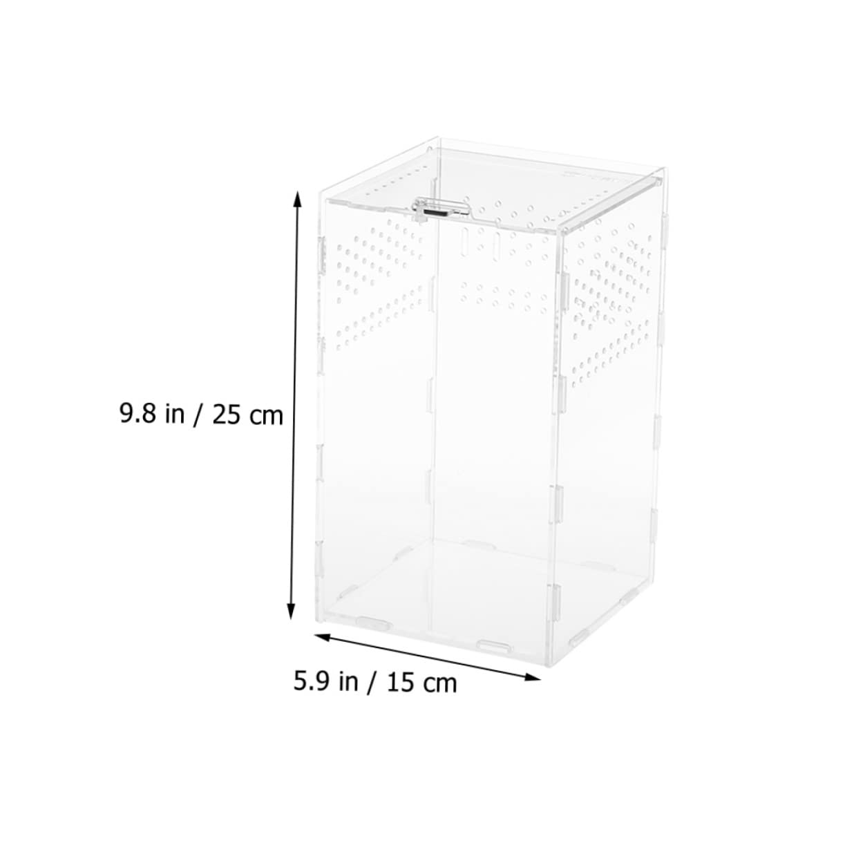 Milisten 1Set Scatole Trasparenti Magnetiche per Rettili Stabile per Gechi