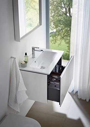 Duravit B.2 Medium Size (Spout Height 106.5 mm) Bathroom Sink Tap with Ceramic Cartridge Chrome - Image 2