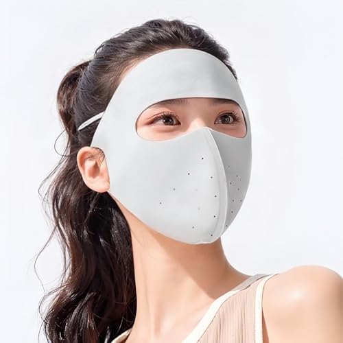Image of 8 PcsFull Face Mask for Women, Face Cover for Bike Riding, Protective Face Mask for Outdoor Activities, Summer Sun Protection