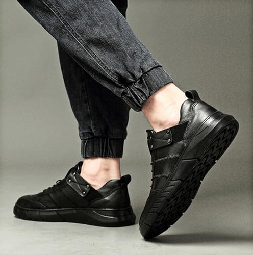 Men's Business Comfortable Soft Flat Lace-up Leather Shoes Fashion Leather Handmade Non-Slip Formal Oxford Shoes4