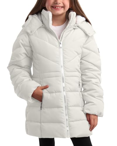 DKNY Girls' Winter Coat – Heavyweight Anorak Puffer Coat with