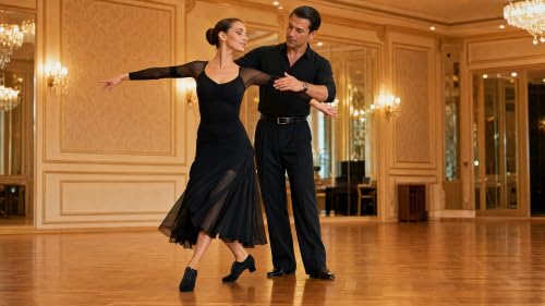 MSMAX Ballroom Dance Shoes Women Black Character Shoes Latin Dancing Heels Jazz Rhythm Irish Dance Shoes 5CM Heel 6 M US Women by MSMAX - Used condition - Image 2
