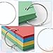 6Pcs 4 inch Large Binder Rings Loose Leaf Binder Metal Rings for Index Cards Plated Metal Rings for Crafts Receipts Home Office DIY Photos Organization Supplies