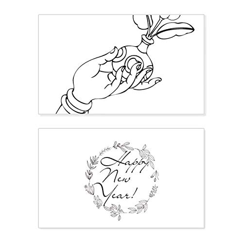 Tarjeta conmemorativa budista de año nuevo ideal para acompañar regalos y bendiciones