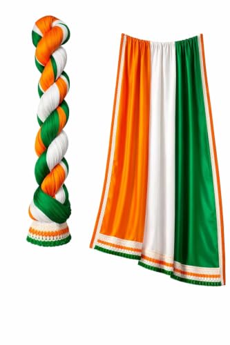 Image of Tricolour Dupatta for men 2mtr Size | Tricolour Dupatta