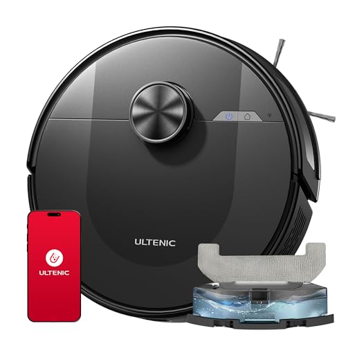 Ultenic D10 Saugroboter mit Wischfunktion 3 in 1, 5000Pa Staubsauger Roboter mit LiDAR Navigation,...