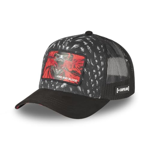 Capslab Fire and Blood Dragon Game of Thrones Noir Casquette de Camionneur Réglable