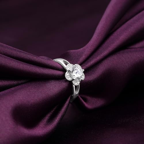 GIVA 0.925 Sterling Silver Ring For Women (Silver) - Image 4