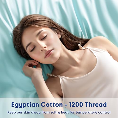 Image of SONORO KATE 100% Egyptian Cotton Sheets,1200 Series,King Size