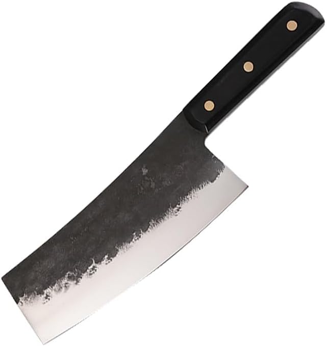 Meat Cleaver,Cleaver Knife 7.5 Inch Hand Forged Kitchen Knives Sharp Slicing Knife Kitchen Knife Household Meat Slices Chef Special Knives Tang Knife 5CR15MOV Steel
