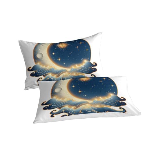 Parure de lit lune 3D en microfibre pour transformer l'ambiance de la chambre - 3