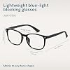 Lentes Gaoye de bloqueo de luz azul | Anti rayos UV, para computadoras y gaming, armazón cuadrado, para hombres y mujeres 8