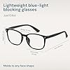 Gaoye Blue Light Blocking Glasses - Fashion Square Eyeglasses, Anti UV Ray Computer Gaming Glasses Blue Blockers for Women/Men #3
