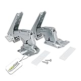 easypart Türscharnier Scharnier Flachscharnier 2er Set kompatibel mit BOSCH Siemens 00481147 481147 für Kühlschrank auch für Miele Constructa Neff