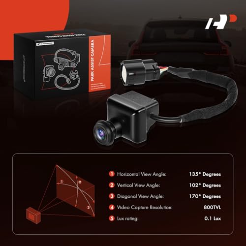 Image of A-Premium Rear View Back Up Park Assist Camera - Compatible with Ford, Mercury Vehicles - Escape 2010 2011 2012, Mariner 2010 2011 - Replace# AL8Z19G490A, AL8Z-19G490-A, FO1960105