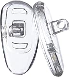 GMS Optical® Premium Grade Soft Silicone Nose Pads 15mm- Tear Drop -Screw-on 10 Pairs