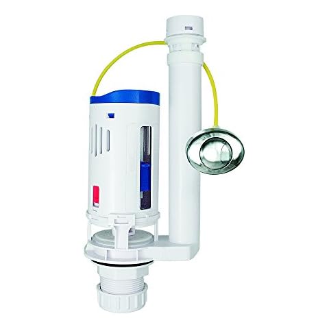 FLUSHDADDY NP253A Dual Flush Drop Valve with 2-Inch Rubber Convertor, , 1.5-Inch Cover