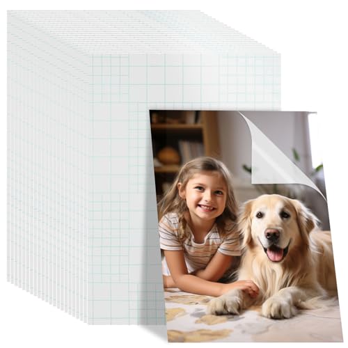 XTUDOU® 50 Blatt Kaltlaminierfolie, Laminierfolien A4 Kaltlaminierfolie, Kaltlaminierfolie A4 Selbstklebend, Wasserdicht Selbstklebende Laminierfolie für Bastelarbeiten, Exemplare, Dokumente