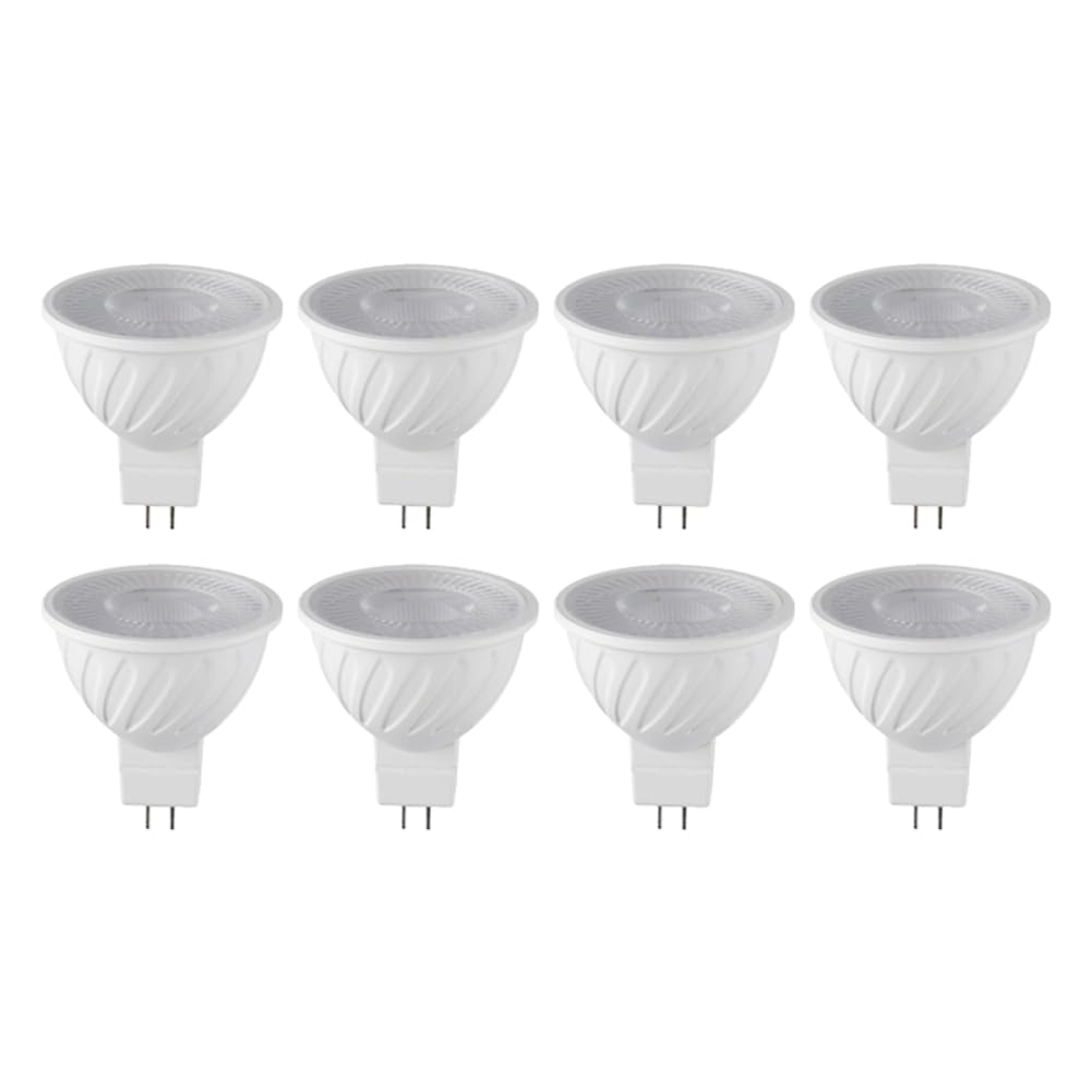 RESFNSE 8PCS 7W MR16 DOB LED Bulb GU5.3 Base 6000k 580LM White Light for Ceiling Light Track Light Home Use Dob Bulb