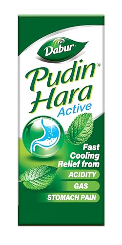 Dabur Pudin Hara Lot de 2 liquides à la menthe pour soulager rapidement les douleurs au ventre et...