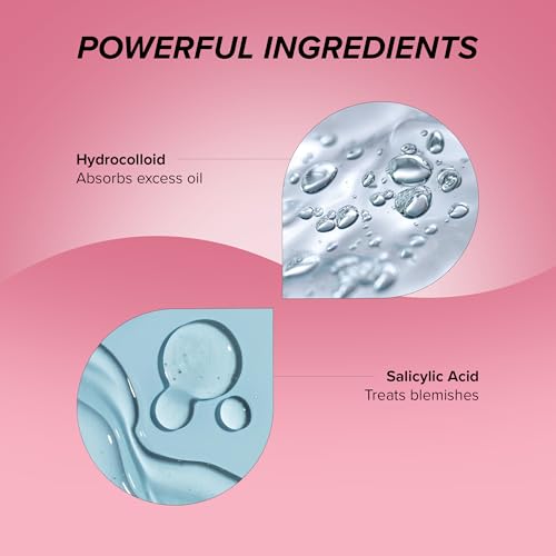 Skin Gym Adesivos para acne Pimple Poof, adesivos de manchas de ácido hidrocolóide e salicílico para