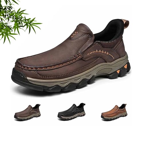 Enjerr Orthopedic Shoes Men, 2025 Enjerr Comfortable Loafers with Arch Support, Hands-Free, Non Slip, Casual Walking Shoes