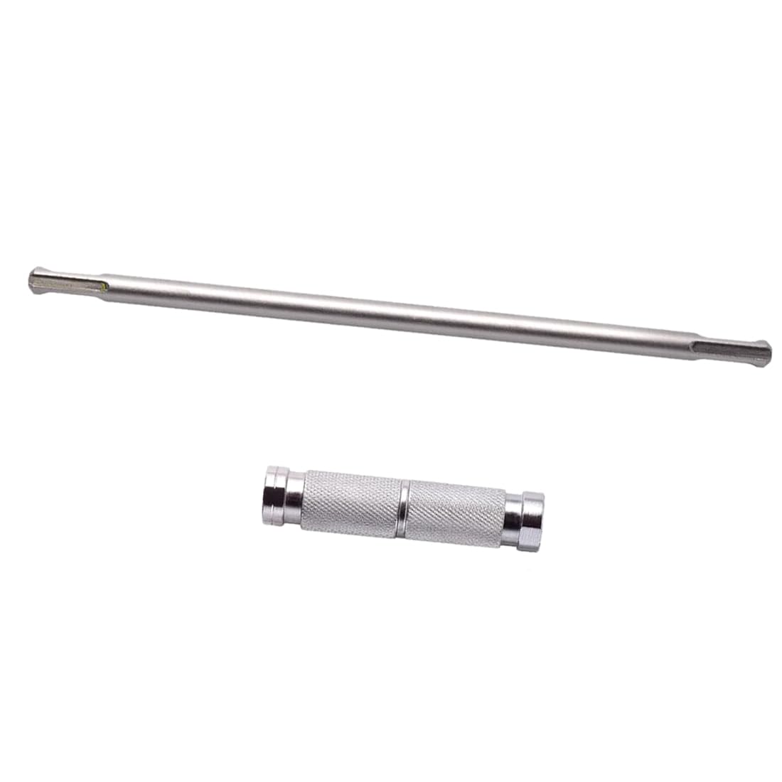 Jnchdghwa Silver Extension Rod Double-Headed Round Shank For Sds Plus For Rotary Hammer Drill Tool Quick Release Adapter
