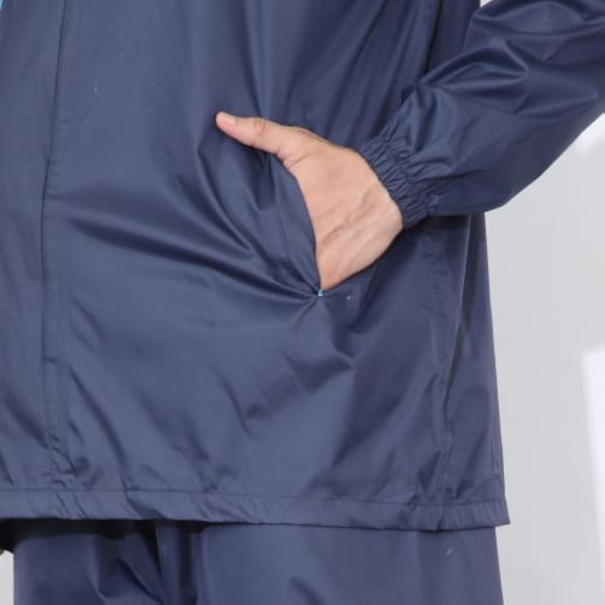 Waterproof Polyester Rain Suit with Hood for Bike Riders