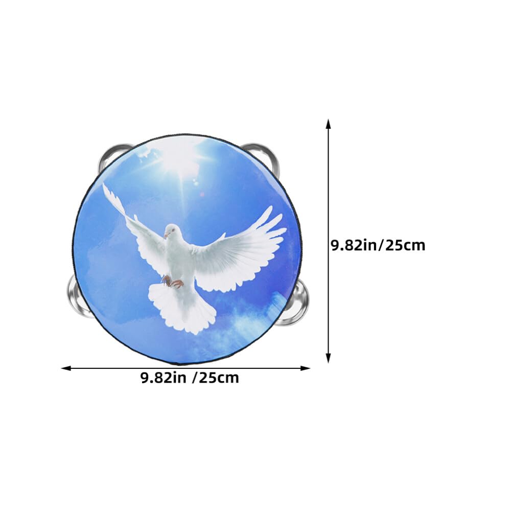 UPKOCH 3pcs Kids & Adult Tambourine Set -6'',8'', 10