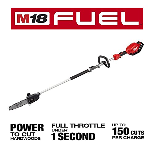 Milwaukee M18 Fuel 18-Volt Lithium-Ion Brushless Cordless 10 in. Pole Saw Kit w/Charger & 9.0 Ah Battery - Thumbnail 3