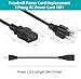Power Cord Cable for Amplifier Musical Peavey Vox Guitar Amp PC AC Amplifiers, 18 AWG Universal AC 3-Prong Cable (10FT)