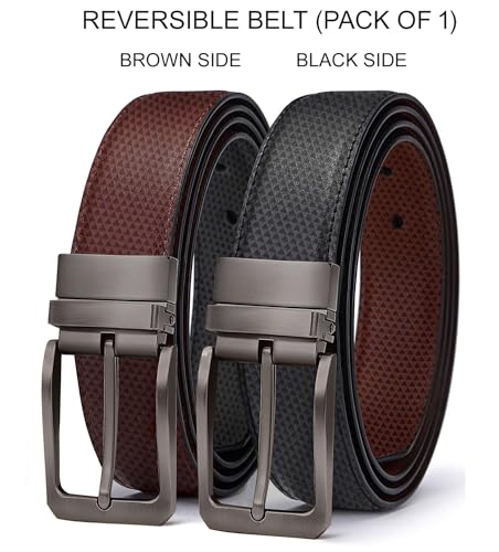 Image of ZORO Men's Vegan Leather Belt for Men, Formal /Casual,Autolock,Black | Fit on up to 38 Inches