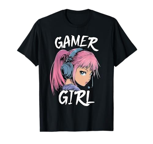 Gamer Girl Shirt For Girls Teens Women Video Gaming Graphic T-Shirt