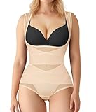 BRABIC Mesh Shapewear Bodysuit Tummy Control for Women Plus Size Faja Body Shaper Bodysuit Butt...