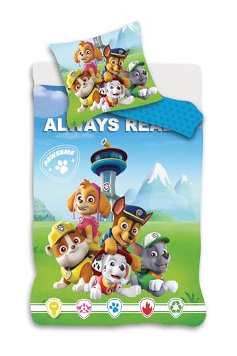 BrandMac Juego de cama tamaño cuna (Patrulla Canina/Verde)