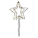 Produktbild LED Gartenstecker Stern Weihnachtsbeleuchtung batteriebetrieben Timer warmweiß Weihnachtsstern Ø 30 cm