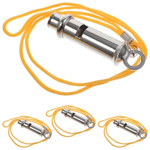 Silbatos profesionales de árbitro acero inoxidable 4 piezas miniatura 1