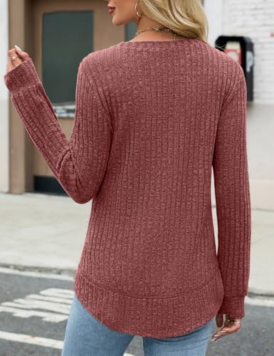 JUSTFASHIONNOW Womens Long Sleeve Tunic Tops Crew Neck Lightweight Sweaters $4.79 AC + 40% Off Code OD4UBXBP - image 7