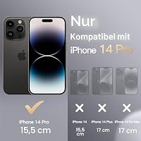 JETech Silikon Hülle für iPhone 14 Pro, Schwarz – Ansicht 2