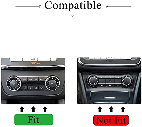 Miniatura 2 de Angelguoguo Cubierta giratoria para perilla de aire acondicionado para Mercedes Benz Clase C W204 GLE M GLK SL GLS SLK G GL CLS Class (azul)