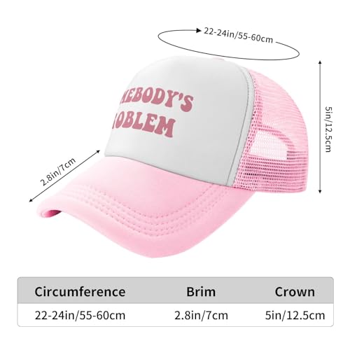 Image of You Find It Offensive? I Find It Funny Trucker Hats for Women Pink Men Funny Slogan Pink Hats for Men