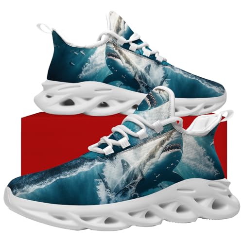 Shark Shoes for Men Running Walking Tennis Shoes Fashion Sneakers4