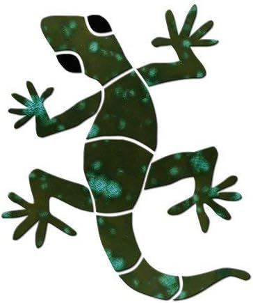 Small Gecko Ceramic Swimming Pool Mosaic (6", Orange)
