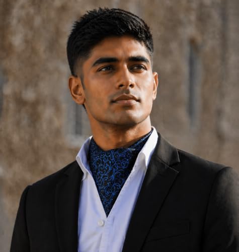 Image of The Tie Hub Microfibre Cravat for Men - Formal & Wedding Occasion Wear