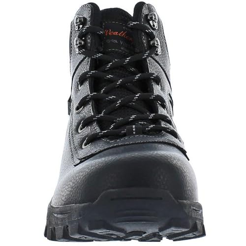 Weatherproof Vintage Mens Jasper Faux Leather Hiking Boots Black 12 Medium (D)3