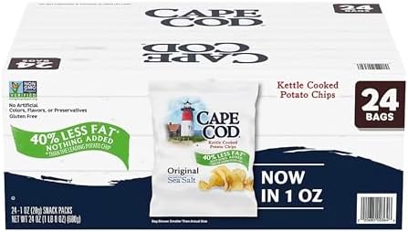 Cape Cod Original Reduced Fat Potato Chips, 24 ct./1 oz.