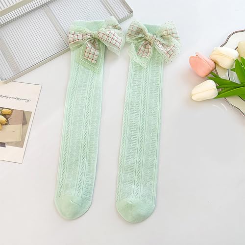 Girls Over Knee Socks Breathable Thin Stockings Middle-Length Socks Baby Child's Calf Socks4