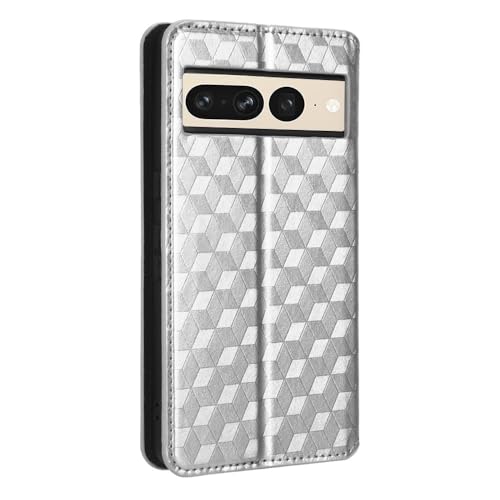 Étui compatible avec Google Pixel 7 Pro noir portefeuille en cuir à rabat - 6