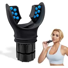 Lung Trainer, Breathing Exercise Device for Lungs, Adjustable Resistance Breathing Trainer for Respiratory Muscle Training | Boost Endurance Performance and Respiratory Fitness