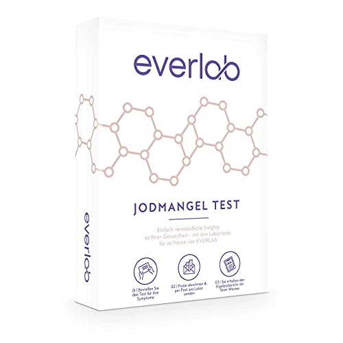 EVERLAB Jodmangel Test – Jodspiegel schnell & einfach prüfen | Urintest | Selbsttest für Zuhause